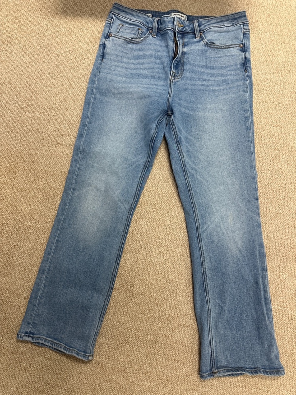 Vigoss Light Blue Denim Jeans – Classic Straight Fit size 30